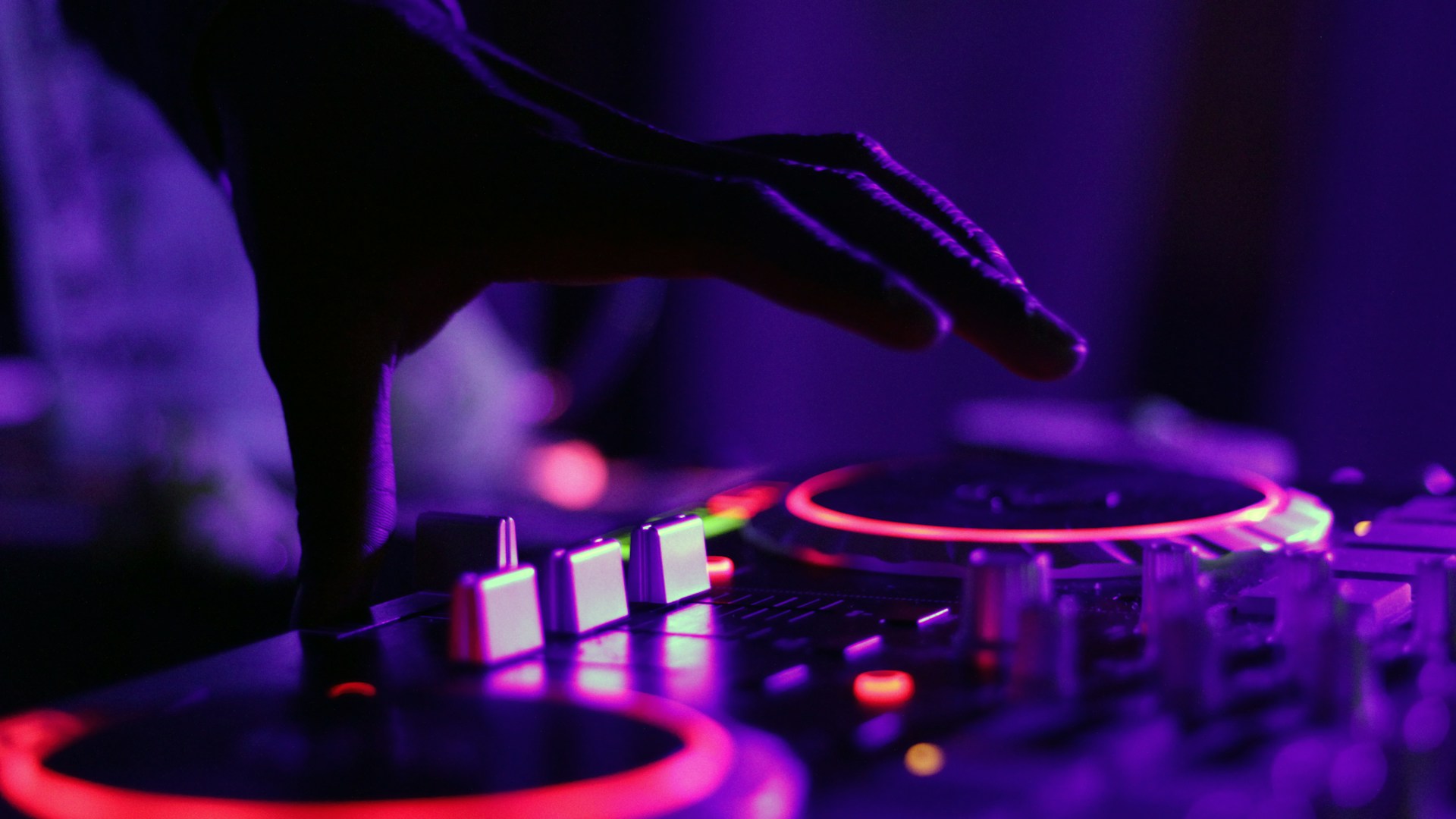DJ equipment and electronic music production setup